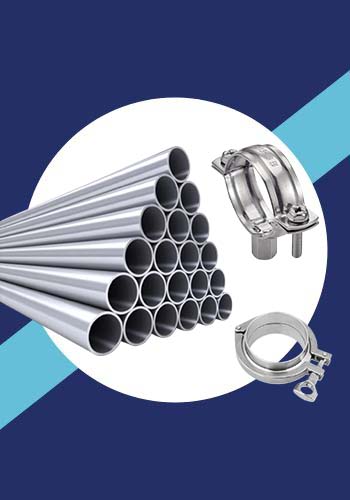 Tubes, tôles, profilés, supports de tuyauterie, colliers